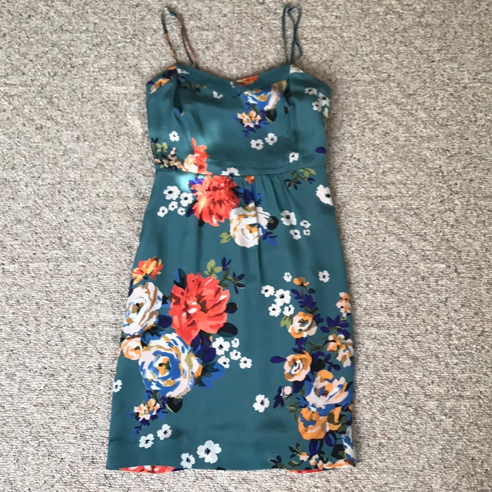 SOLD! Anthropologie Verdant Slip Dress